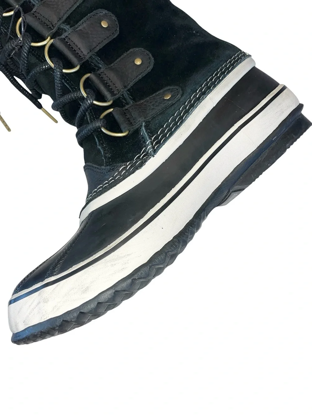 Sorel Joan of Arctic Black Suede Waterproof Boots - Size 10